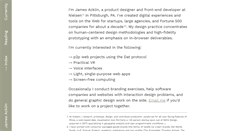 Desktop Screenshot of jamesacklin.com